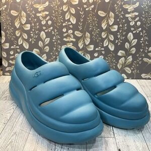 Ugg Women's Sport Yeah Clog Teal Plastic Slipper, Size 11 EUC‎